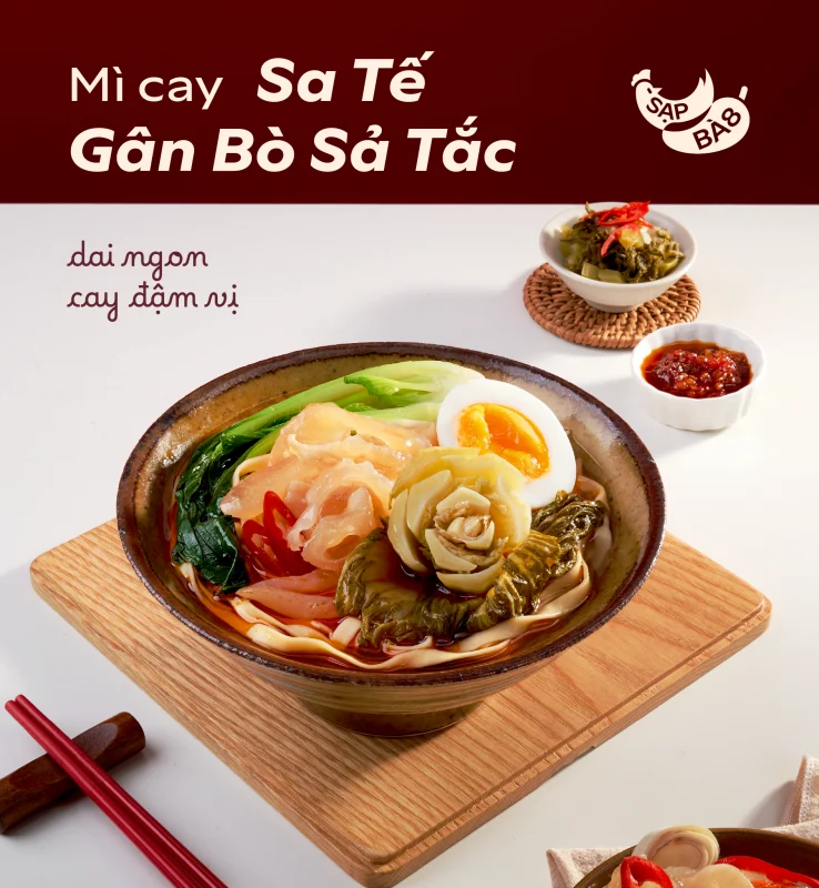 Mì Cay Gân Bò Sa Tế