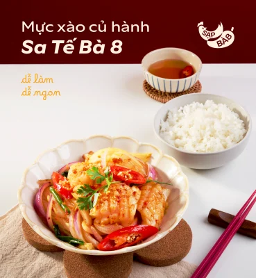 Mực xào sa tế