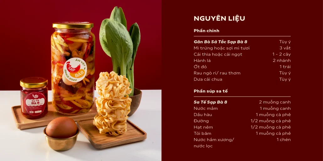 Mì Sa Tế Gân Bò Sả Tắc – Dai ngon cay đậm vị